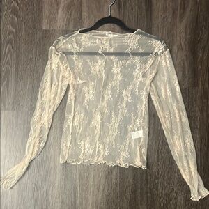 Elegant Cream Lace Top